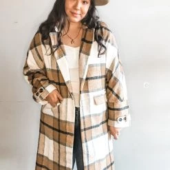 Listicle Clothing Berkely Plaid Coat