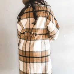 Listicle Clothing Berkely Plaid Coat