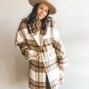 Listicle Clothing Berkely Plaid Coat