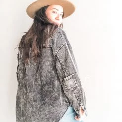 POL Clothing Jane Corduroy Shacket