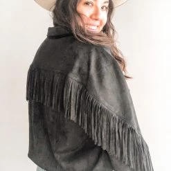 Mable Feelin Fringe Suede Jacket