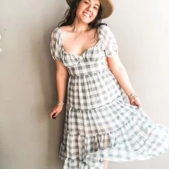 Mable Waverly Gingham Midi Dress