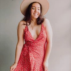 Audrey 3+1 Clothing Steal My Heart Wrap Dress