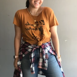 Envy Upcycle KISS Vintage Tee Flannel