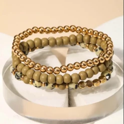 Anarchy Street New Arrivals Dalmatian Beaded Bracelet Set