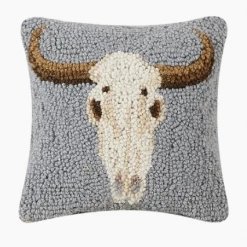 Peking Handicraft Small Cow Skull Hook Pillow