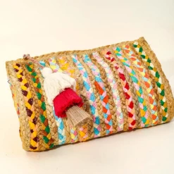 Anarchy Street New Arrivals In Color Jute Clutch