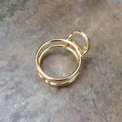 Tiepology Small Round Gold Hair Clip Hair Accessories