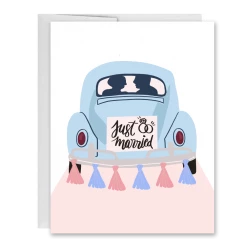 Parcel Island Newlywed Beetle Card