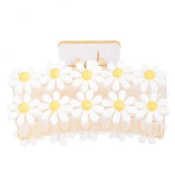 Fame Accessories Double Daisy Claw Clip Set
