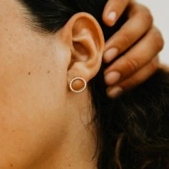 Our Spare Change Daisy Rope Studs