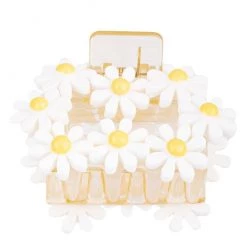 Fame Accessories Double Daisy Claw Clip Set