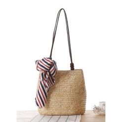 ROMSHE Seaside Beaded Straw Bag