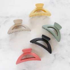 Tiepology Matte Half Moon Hair Clip Hair Accessories