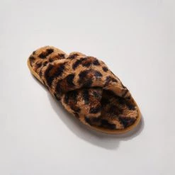 Avenue Zoe Shoes Lounge In Leopard Slipper