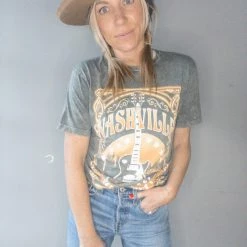 Lotus Fashion Nashville Music City Graphic Tee Clothing