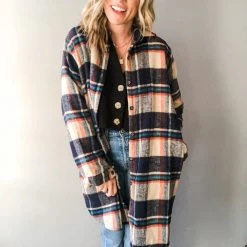 Adora Bad Attitude Flannel Shirt Dress Clothing