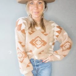 Very J Way Back West Sweater Clothing