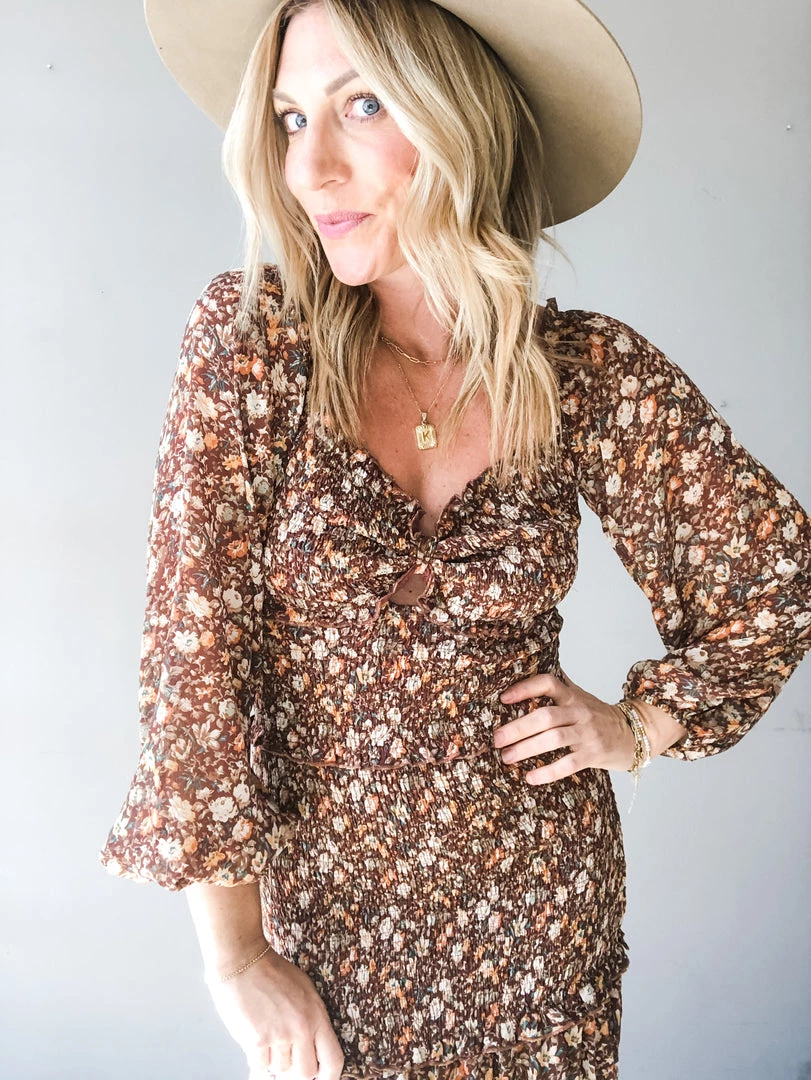 Lush Clothing Autumn Tune Floral Dress 3 Lush Clothing Autumn Tune Floral Dress