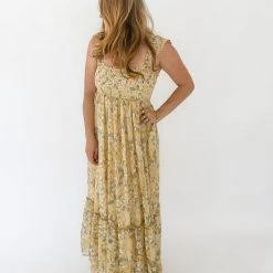 In Loom New Arrivals Fields Of Gold Midi Dress