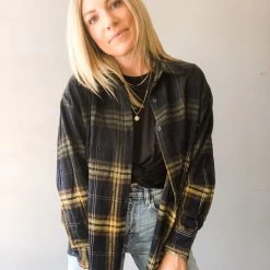 Audrey 3+1 Clothing Oakley Oversized Flannel