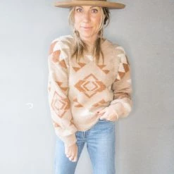 Very J Way Back West Sweater Clothing