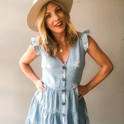 Blue Buttercup Clothing Shooting For The Stars Dress