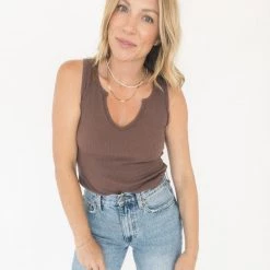 Project Social T Madly Rib Notch Tank New Arrivals