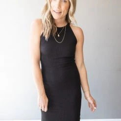 Project Social T Day To Night Halter Rib Dress Clothing