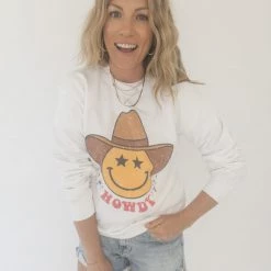 Wknder Smiley Cowboy Sweatshirt