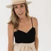 Trend Notes Tawny Twisted Knit Tank
