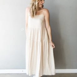 Lush Clothing Tawny Gingham Dress