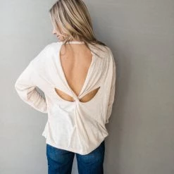 Listicle Clothing Meridian Knot Back Long Sleeve