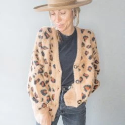 Trend Notes Nicolette Oversized Leopard Cardigan