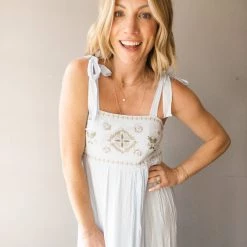 In Loom Every Shade Of Blue Maxi Dress