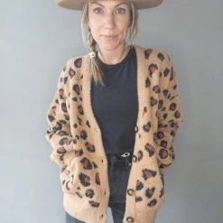 Trend Notes Nicolette Oversized Leopard Cardigan