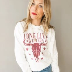 Benie Los Angeles Long Live Western Sweatshirt Clothing