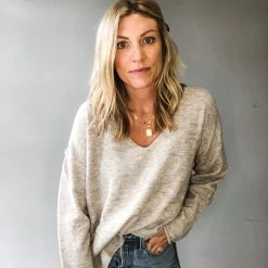 Pinch Already There V Neck Sweater