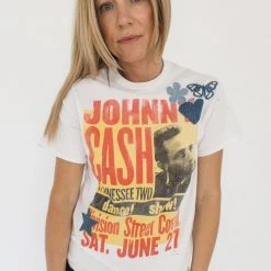 Bricky Johnny Cash In Denim Patch Tee