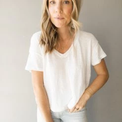 Project Social T Clothing Let It Glow V Neck Tee