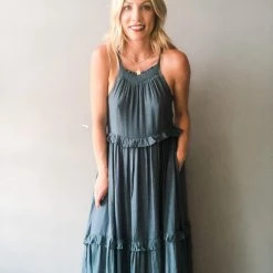 Listicle Clothing On The Horizon Halter Dress