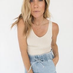 Audrey 3+1 Knitted Basic Tank New Arrivals