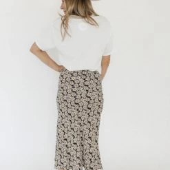 Audrey 3+1 Clothing Timeless Florals Midi Skirt