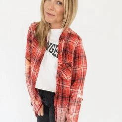 Frayed Clothing Vintage Johnny Cash Red Flannel