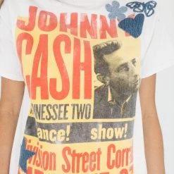 Bricky Johnny Cash In Denim Patch Tee