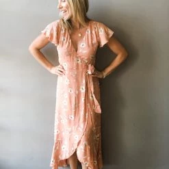 Audrey 3+1 Feeling Groovy Floral Ruffle Dress Clothing