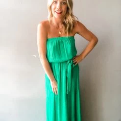 Endless Blu Madera Maxi Dress Clothing