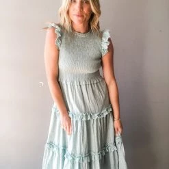 Mable Clothing Turn The Page Smocked Dress