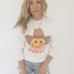 Wknder Smiley Cowboy Sweatshirt