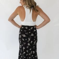 Audrey 3+1 Fall Into Floral Midi Skirt